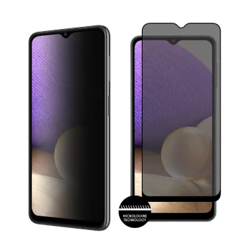 IDOL 1991 PRIVACY ANTISPY TEMPERED GLASS SAMSUNG A32 5G A326 6.5in 9H 0.25mm SEMI CURVED FULL GLUE BLACK