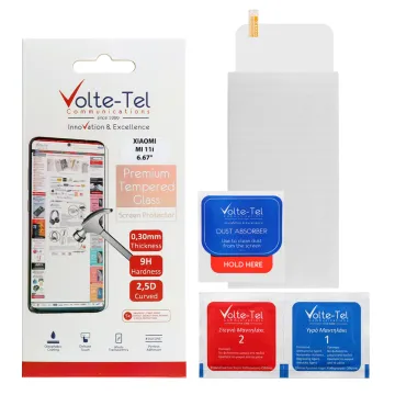 VOLTE-TEL TEMPERED GLASS XIAOMI MI 11i 6.67in 9H 0.30mm 2.5D FULL GLUE