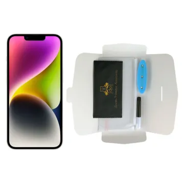 IDOL 1991 UV TEMPERED GLASS IPHONE 14 PRO / IPHONE 14 6.1in 9H 0.20mm 10D SEMI WITH GLUE-TOOL FULL COVER TRANSPARENT