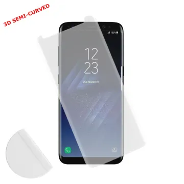 IDOL 1991 GLAMOUR TEMPERED GLASS SAMSUNG S8 G950 9H 0.30mm FULL COVER 3D FULL GLUE TRANSPARENT + SQUEEZY CARD