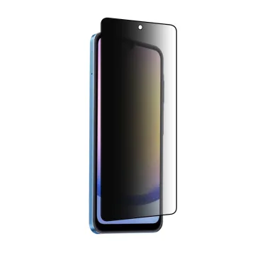 IDOL 1991 PREMIUM PRIVACY ANTISPY TEMPERED GLASS SAMSUNG A25 5G A256 6.5in 9H 0.25mm SEMI CURVED FULL GLUE BLACK