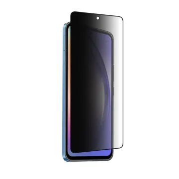 IDOL 1991 PREMIUM PRIVACY ANTISPY TEMPERED GLASS SAMSUNG A55 5G A556 6.6in 9H 0.25mm SEMI CURVED FULL GLUE BLACK