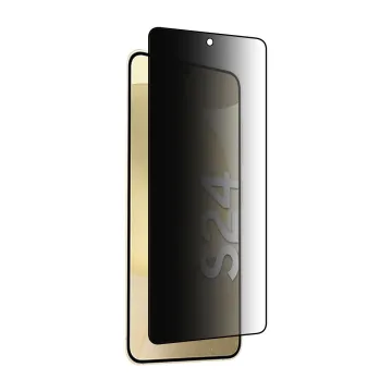 IDOL 1991 PREMIUM PRIVACY ANTISPY TEMPERED GLASS SAMSUNG S24 5G 6.2in 9H 0.25mm SEMI CURVED FULL GLUE BLACK