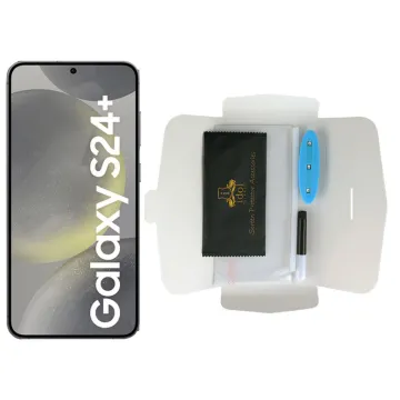 IDOL 1991 UV TEMPERED GLASS SAMSUNG S24 PLUS 5G S926 6.7in 9H 0.20mm 10D SEMI WITH GLUE-TOOL FINGER UNLOCK FULL COVER TRANSPAREN