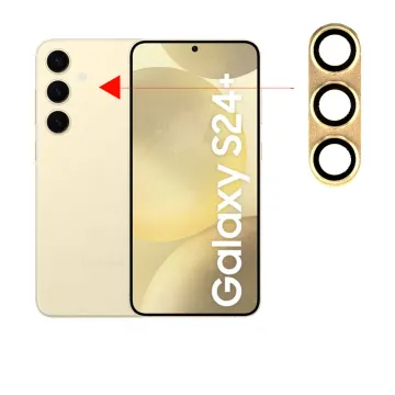 VOLTE-TEL CAMERA GLASS COVER SAMSUNG S24 5G 6.2in 9H 0.30MM 3D ALUMINIUM-ELECTROPLATING FRAME YELLOW