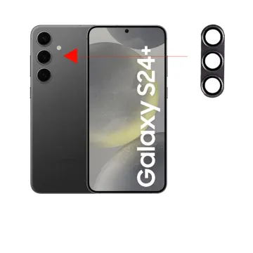 VOLTE-TEL CAMERA GLASS COVER SAMSUNG S24 PLUS 5G S926 6.7in 9H 0.30MM 3D ALUMINIUM-ELECTROPLATING FRAME GREY