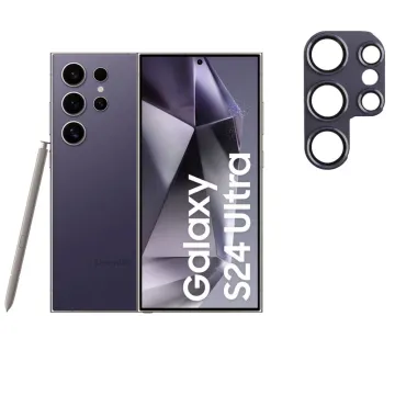 VOLTE-TEL CAMERA GLASS COVER SAMSUNG S24 ULTRA 5G S928 6.8in 9H 0.30MM 3D ALUMINIUM-ELECTROPLATING FRAME PURPLE