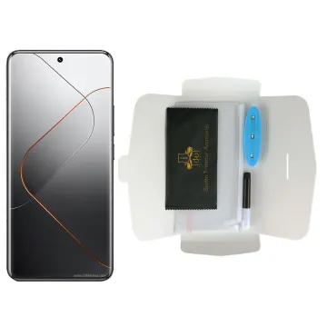 IDOL 1991 UV TEMPERED GLASS XIAOMI 14 PRO 5G 6.73in 9H 0.20mm 10D SEMI WITH GLUE-TOOL FINGER UNLOCK FULL COVER TRANSPARENT