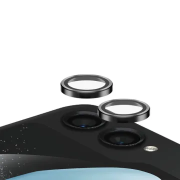 VOLTE-TEL CAMERA GLASS COVER SAMSUNG Z FLIP 5 5G F731 6.7in 9H 0.30MM EASY APPLICATION BLACK