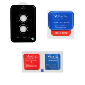 VOLTE-TEL CAMERA GLASS COVER SAMSUNG TAB S10 PLUS/S10 ULTRA 12.4in 9H 0.33MM EASY APPLICATION SILVER