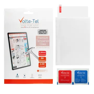 VOLTE-TEL TEMPERED GLASS SAMSUNG X930 TAB S11 ULTRA 14.6in 9H 0.30mm 2.5D FULL GLUE