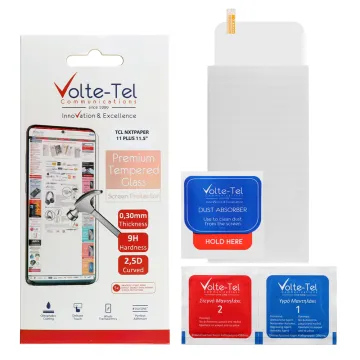 VOLTE-TEL TEMPERED GLASS TCL NXTPAPER 11 PLUS 11.5in 9H 0.33mm 2.5D FULL GLUE