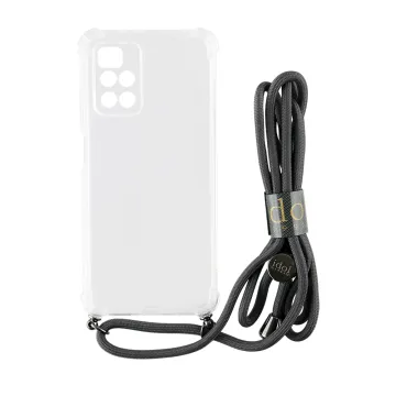 IDOL 1991 ANTISHOCK AIR TPU ΘΗΚΗ XIAOMI REDMI NOTE 11/REDMI NOTE 11S 6.43in WITH STRAP FULL CAMERA PROTECTION ΔΙΑΦΑΝΗ