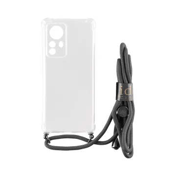 IDOL 1991 ANTISHOCK AIR TPU ΘΗΚΗ XIAOMI 12 PRO 6.73in WITH STRAP FULL CAMERA PROTECTION ΔΙΑΦΑΝΗ
