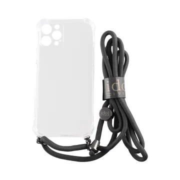 IDOL 1991 ANTISHOCK AIR TPU ΘΗΚΗ IPHONE 12 PRO 6.1in WITH STRAP FULL CAMERA PROTECTION ΔΙΑΦΑΝΗ