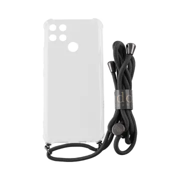 IDOL 1991 ANTISHOCK AIR TPU ΘΗΚΗ REALME C25/C25s 6.5in WITH STRAP FULL CAMERA PROTECTION ΔΙΑΦΑΝΗ