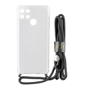 IDOL 1991 ANTISHOCK AIR TPU ΘΗΚΗ SAMSUNG A22 5G A226 6.6in WITH STRAP FULL CAMERA PROTECTION ΔΙΑΦΑΝΗ