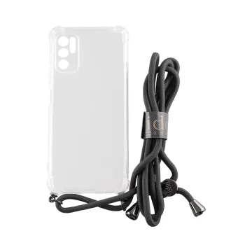 IDOL 1991 ANTISHOCK AIR TPU ΘΗΚΗ XIAOMI POCO M3 PRO 4G/POCO M3 PRO 5G 6.5in WITH STRAP FULL CAMERA PROTECTION ΔΙΑΦΑΝΗ