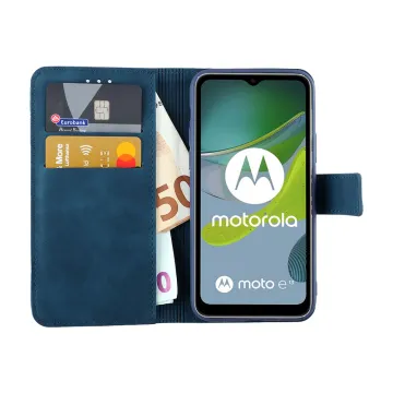 LIME ESSENTIAL ΘΗΚΗ MOTOROLA MOTO E13 6.5in MAGNET BOOK STAND CLIP DARK BLUE