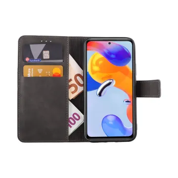 LIME ESSENTIAL ΘΗΚΗ XIAOMI REDMI NOTE 11/REDMI NOTE 11S 6.43in MAGNET BOOK STAND CLIP GREY