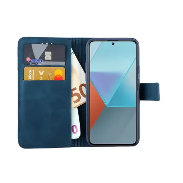 LIME ESSENTIAL ΘΗΚΗ XIAOMI REDMI NOTE 13 5G 6.67in MAGNET BOOK STAND CLIP DARK BLUE