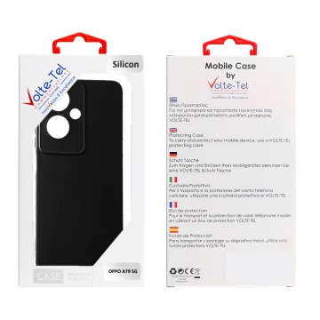 VOLTE-TEL SILICON TPU ΘΗΚΗ OPPO A79 5G 6.72in FULL CAMERA PROTECTION BLACK