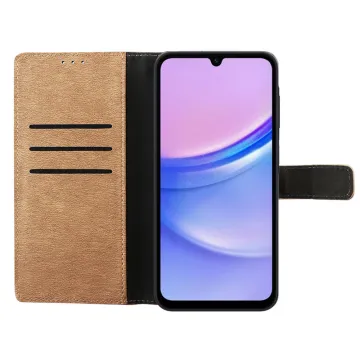 VOLTE-TEL ALLURE ΘΗΚΗ SAMSUNG A15 4G A155/A15 5G A156 6.4in MAGNET BOOK STAND CLIP GOLD