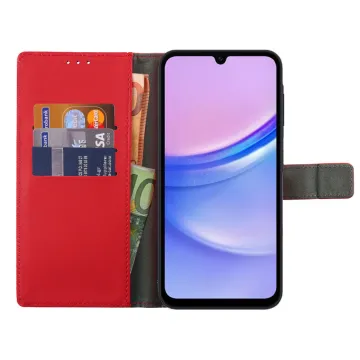 VOLTE-TEL ALLURE ΘΗΚΗ SAMSUNG A15 4G A155/A15 5G A156 6.4in MAGNET BOOK STAND CLIP RED