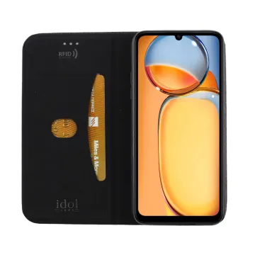 IDOL 1991 ELITE ΘΗΚΗ XIAOMI REDMI 13C 4G/5G 6.74in ANTI-RFID BOOK STAND BLACK