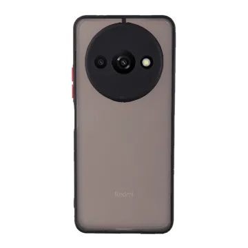 LIME HARDSHELL FUSION ΘΗΚΗ XIAOMI REDMI A3 4G/A3X 4G 6.71in FULL CAMERA PROTECTION BLACK WITH RED KEYS