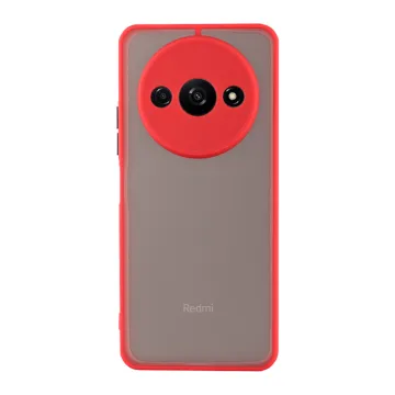LIME HARDSHELL FUSION ΘΗΚΗ XIAOMI REDMI A3 4G/A3X 4Gin FULL CAMERA PROTECTION RED WITH BLACK KEYS