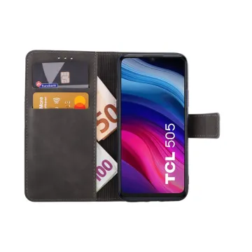 LIME ESSENTIAL ΘΗΚΗ TCL 505 6.75in MAGNET BOOK STAND CLIP GREY
