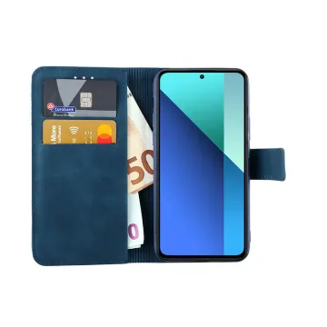 LIME ESSENTIAL ΘΗΚΗ XIAOMI REDMI NOTE 13 4G 6.67in MAGNET BOOK STAND CLIP DARK BLUE