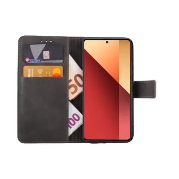 LIME ESSENTIAL ΘΗΚΗ XIAOMI REDMI NOTE 13 PRO 4G 6.67in MAGNET BOOK STAND CLIP GREY