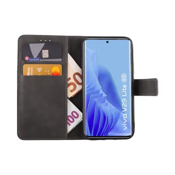 LIME ESSENTIAL ΘΗΚΗ VIVO V29 LITE 5G 6.78in MAGNET BOOK STAND CLIP GREY