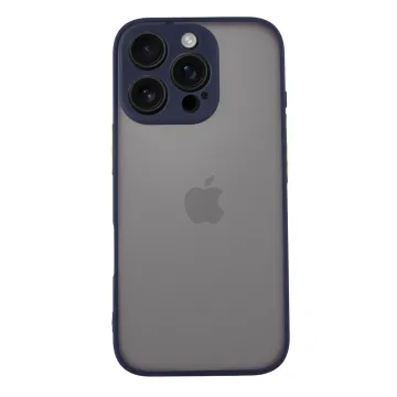 LIME HARDSHELL FUSION ΘΗΚΗ IPHONE 16 PRO 6.3in FULL CAMERA PROTECTION BLUE WITH YELLOW KEYS