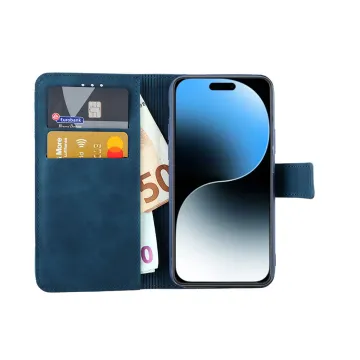 LIME ESSENTIAL ΘΗΚΗ IPHONE 16 PRO MAX 6.9in MAGNET BOOK STAND CLIP DARK BLUE
