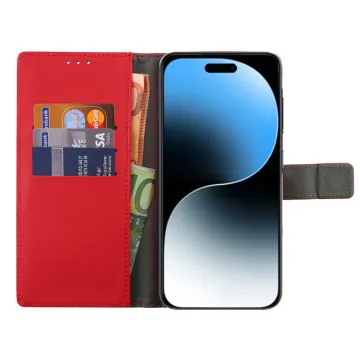 VOLTE-TEL ALLURE ΘΗΚΗ IPHONE 16 PRO MAX 6.9in MAGNET BOOK STAND CLIP RED