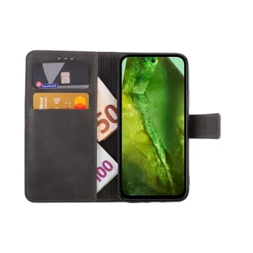 LIME ESSENTIAL ΘΗΚΗ GOOGLE PIXEL 8A 5G 6.1in MAGNET BOOK STAND CLIP GREY