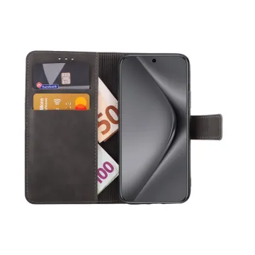 LIME ESSENTIAL ΘΗΚΗ HUAWEI PURA 70 PRO 6.8in MAGNET BOOK STAND CLIP GREY