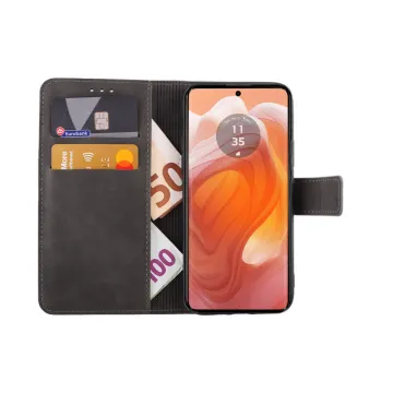 LIME ESSENTIAL ΘΗΚΗ MOTOROLA MOTO EDGE 50 ULTRA XT2401-1 6.7in MAGNET BOOK STAND CLIP GREY
