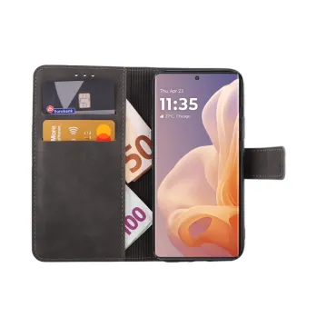 LIME ESSENTIAL ΘΗΚΗ MOTOROLA MOTO G85 5G XT2427-2 6.67in MAGNET BOOK STAND CLIP GREY