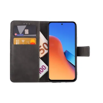 LIME ESSENTIAL ΘΗΚΗ XIAOMI REDMI 12 4G/5G 6.79in MAGNET BOOK STAND CLIP GREY