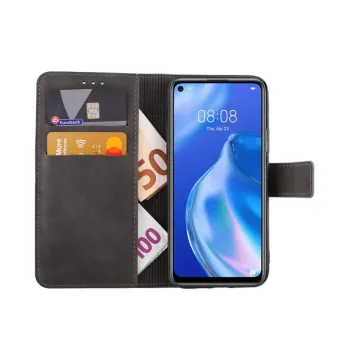 LIME ESSENTIAL ΘΗΚΗ HUAWEI P40 LITE 6.4in MAGNET BOOK STAND CLIP GREY