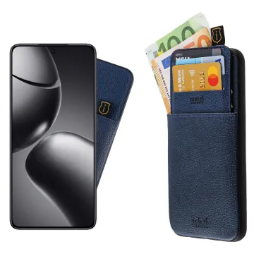 IDOL 1991 ANTI-RFID LEATHER SMART WALLET ΘΗΚΗ XIAOMI 14T 5G 6.67in CAMERA GUARD BLUE