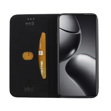 IDOL 1991 ELITE ΘΗΚΗ XIAOMI 14T PRO 5G 6.67in ANTI-RFID BOOK STAND BLACK
