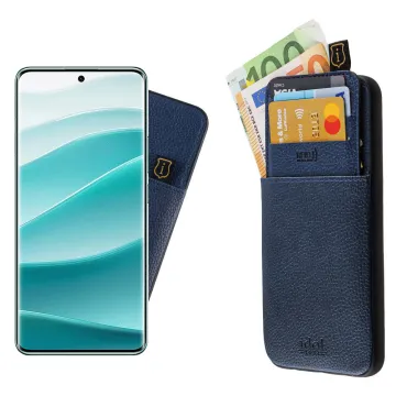 IDOL 1991 ANTI-RFID LEATHER SMART WALLET ΘΗΚΗ XIAOMI REDMI NOTE 14 PRO 5G/POCO X7 6.67in FULL CAMERA PROTECTION BLUE