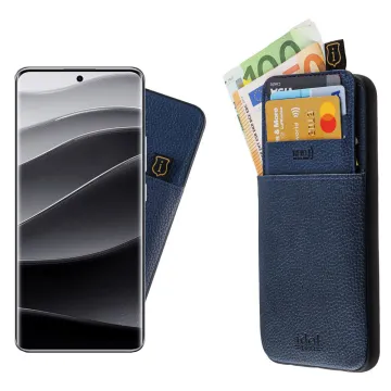 IDOL 1991 ANTI-RFID LEATHER SMART WALLET ΘΗΚΗ XIAOMI REDMI NOTE 14 PRO PLUS 5G 6.67in FULL CAMERA PROTECTION BLUE