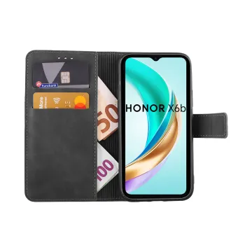 LIME ESSENTIAL ΘΗΚΗ HONOR X6B 4G 6.56in MAGNET BOOK STAND CLIP GREY