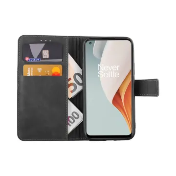 LIME ESSENTIAL ΘΗΚΗ ONEPLUS NORD N100 6.52in MAGNET BOOK STAND CLIP GREY
